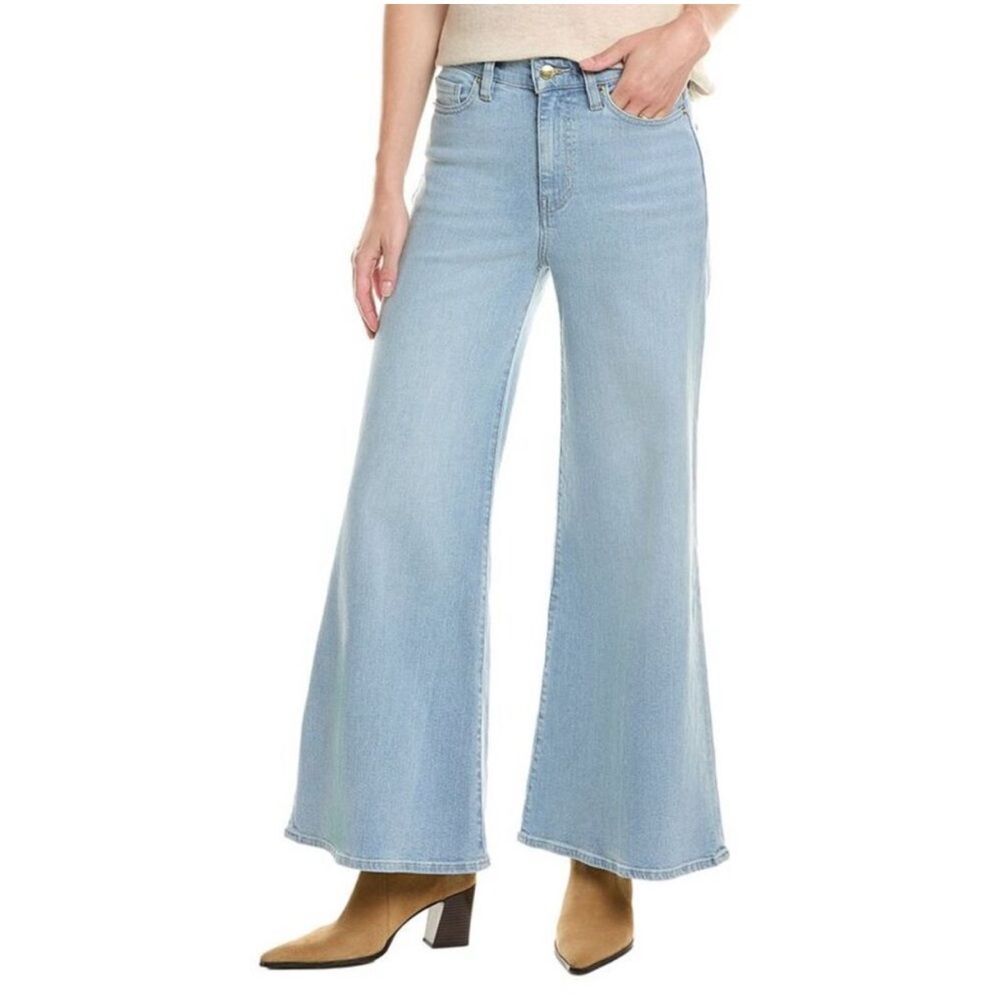 Frame Denim “Le Palazzo Crop” wide leg flare Jeans in Blue Springs size 30